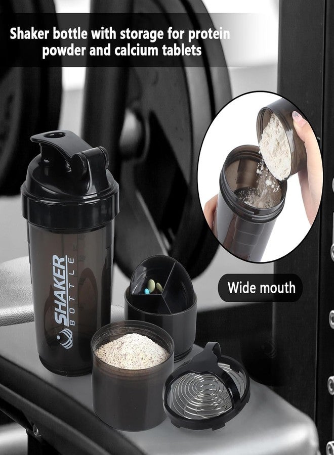 FIT FOCUS Ultimate Gym Bagg & Shaker Combo Premium Gym Duffle Bag with Protein Sipper/Shaker Gym Bag Combo for Men's ll Gym Bagg with Shoe Compartment Black Bottle ll Gym kit for Men's and Women's (Black) - Image 3
